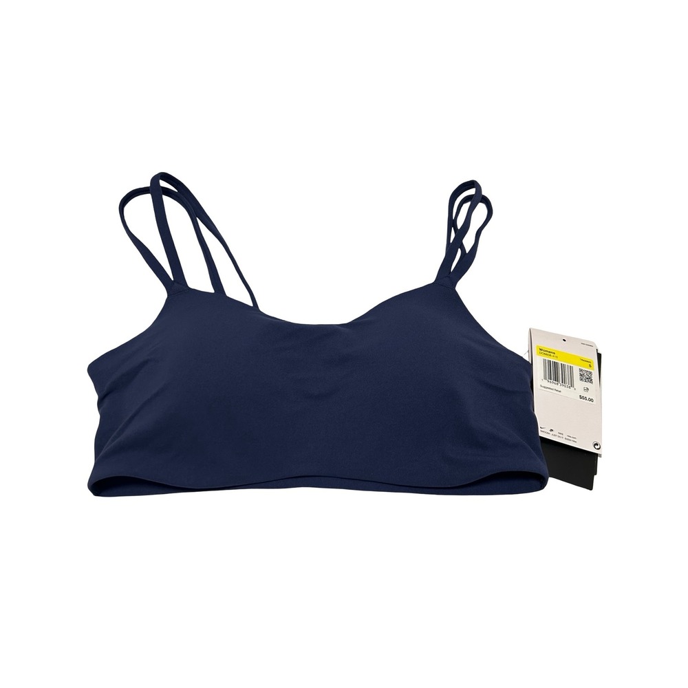 Nike Indy Strappy Light-Support Sports Bra Navy Blue Sz S NWT